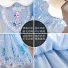 Baby Kids Girls Princess Dress Snow Queen Costume With Accessories Birthday Party Halloween Christmas Dress Up Blue