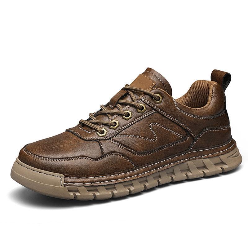 Autumn new shoes business dress handmade leather shoes large size casual shoes