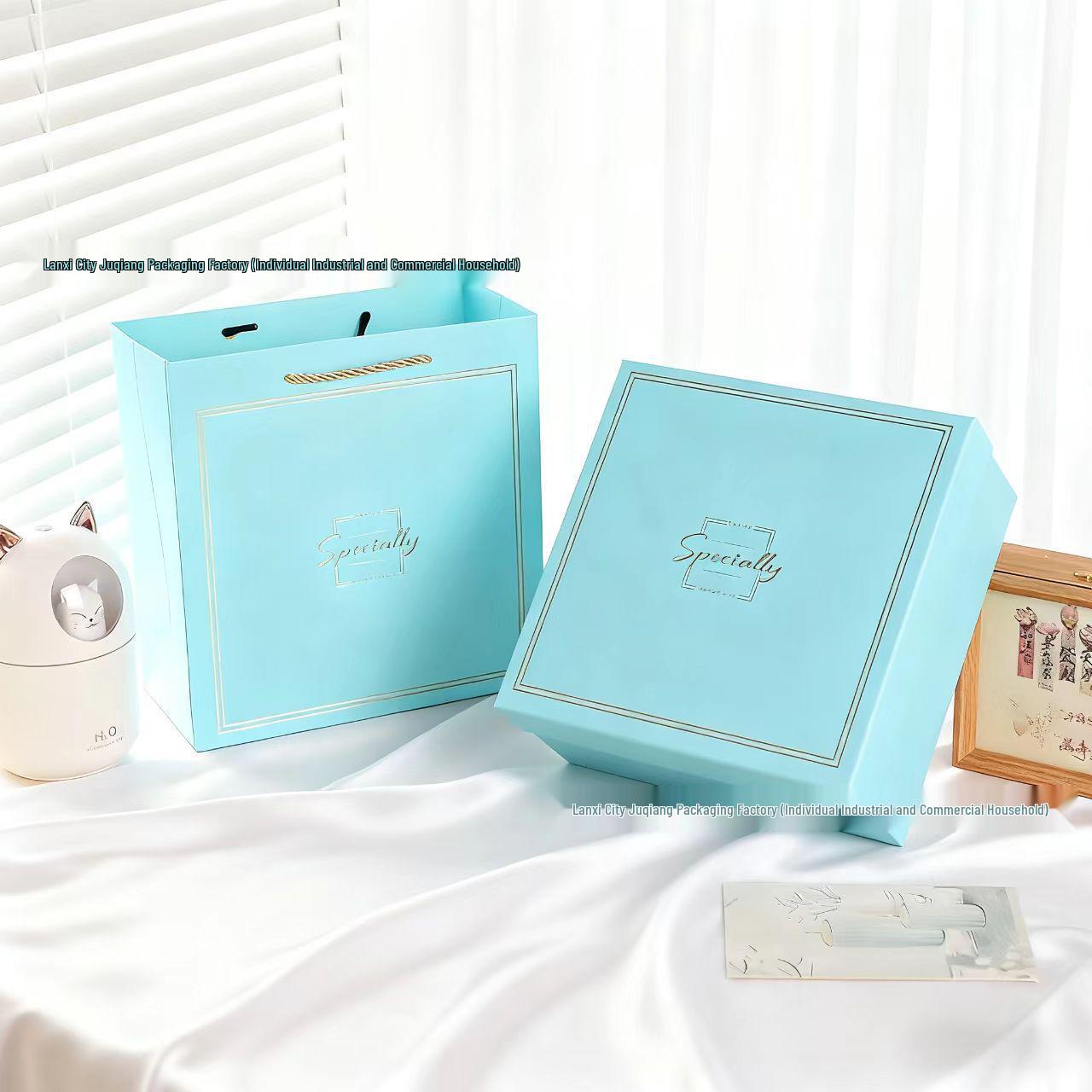 Square Marble Texture Gift Box for National Day, Birthday, or Souvenir - Perfect for Boyfriend or Girlfriend