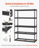 Storage Shelves 5 Tier Adjustable Heavy Duty Garage Shelving Unit 2500 lbs