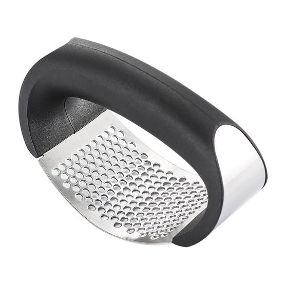 Stainless Steel Garlic Press Manual Ginger Nuts Mincer Crusher Ergonomic Kitchen Gadget for Home Restaurant