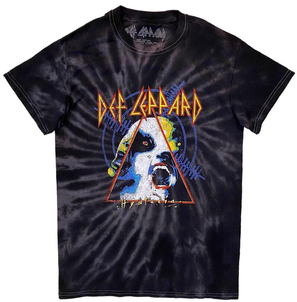 

Футболка унисекс Def Leppard Ly Hysteria Black Tie Dye Wash Tee