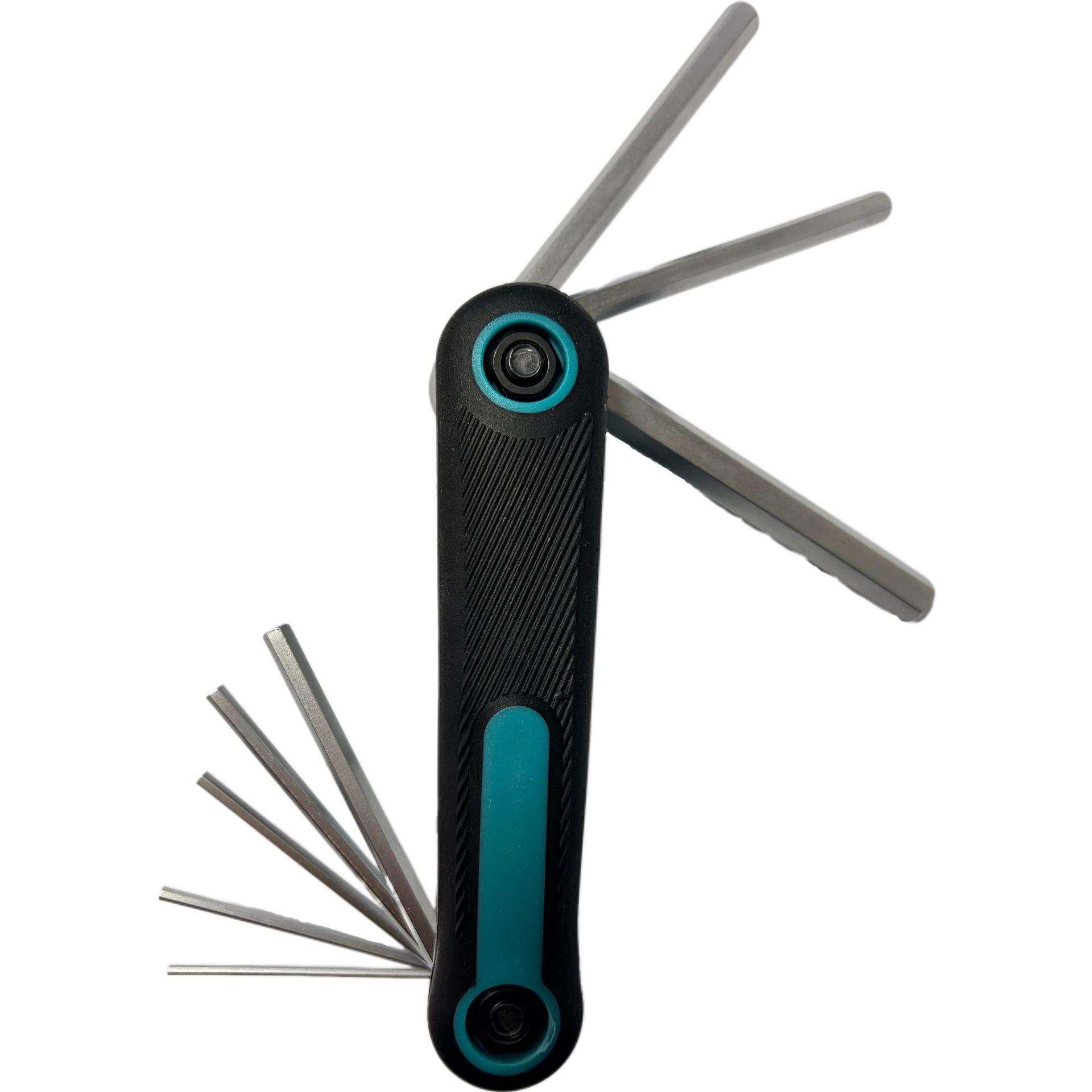 Folding Hex Wrench Set - Extended Hex Screwdriver for Auto Repair