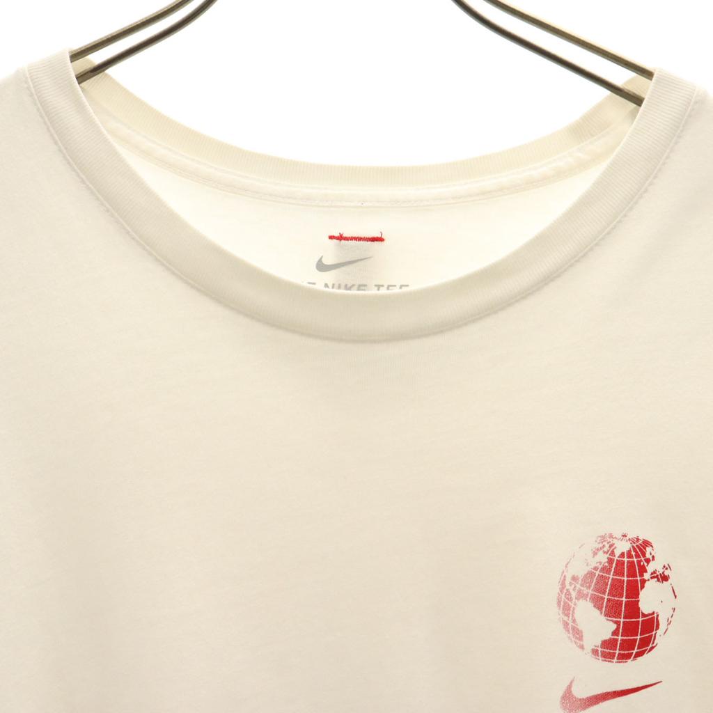 NIKE Back print Short sleeve T-shirt XL white Men's Used