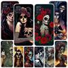 Catrina Beautiful Rose Girl Skull Phone Case For Samsung Galaxy A52 A32 A22 A12 A51 A31 A50S A30S A20S A10S Note 20 Ultra 10 Plu