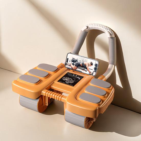 Roată abdominală cu rolă de susținere automată a cotului, bărbați, femei, antrenament de bază