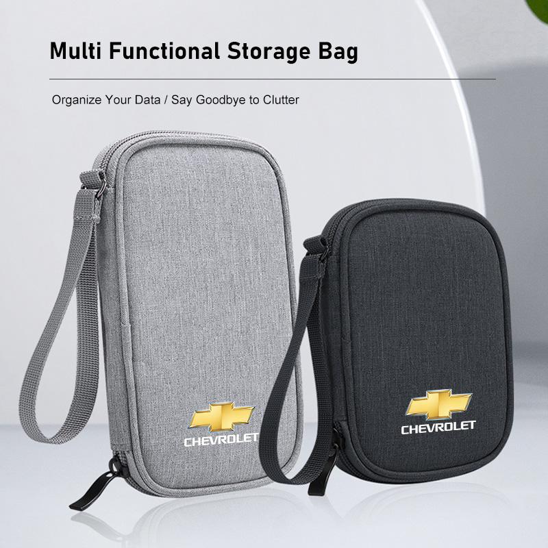 Torba na kluczyki samochodowe Przenośny organizer na słuchawki Torba do przechowywania kabli danych Dla Chevrolet Cruze Spark Captiva Suburban Silverado Camaro