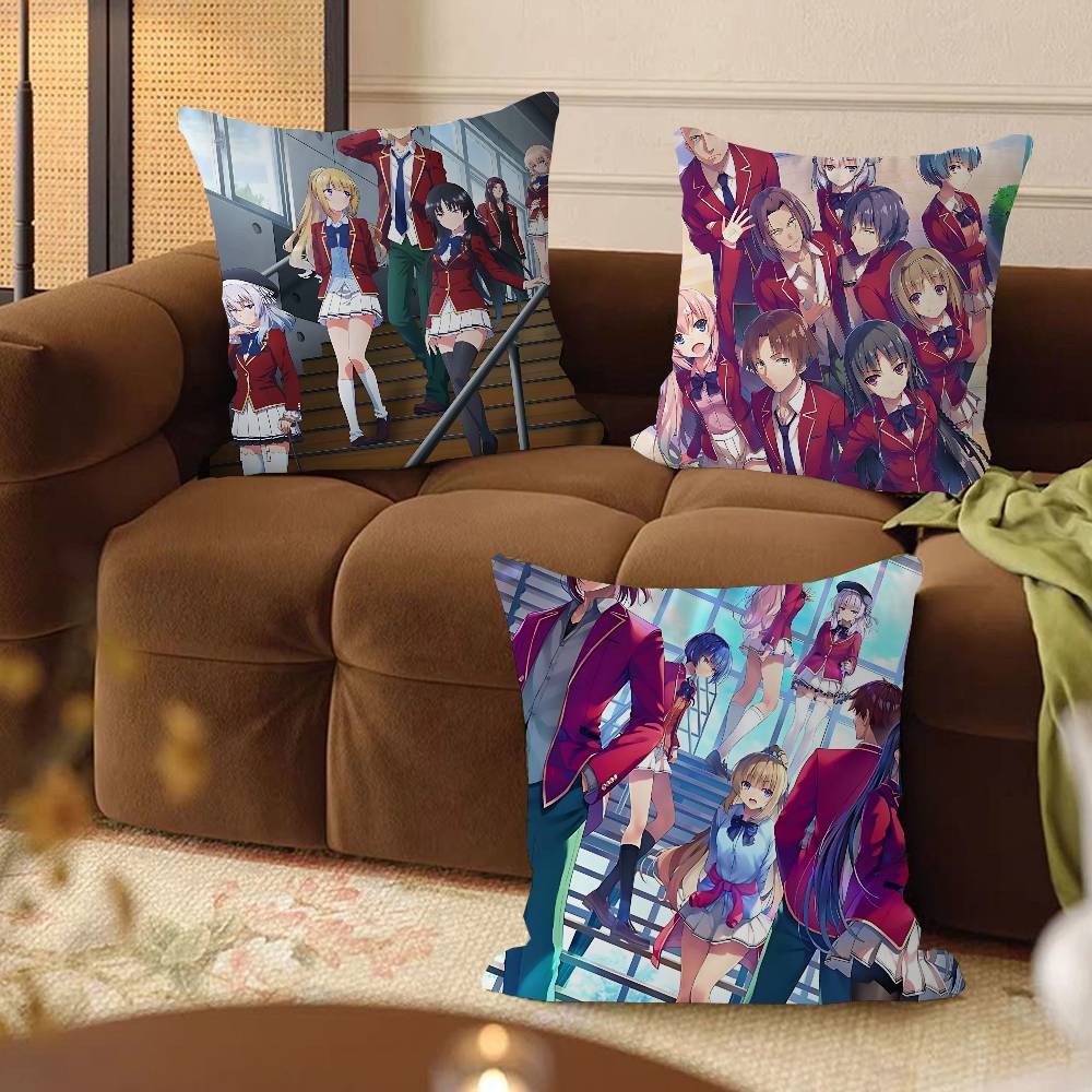 Anime Classroom Of The Elite Pillow Gift Home Office Decoration Pillow Bedroom Sofa Car Cushion CoverPillow Case
