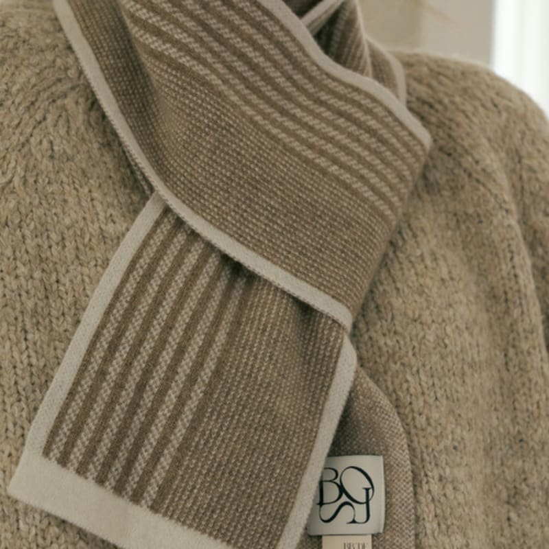 

BB’DE SOLI’DE Vino mini muffler (2 colors) black