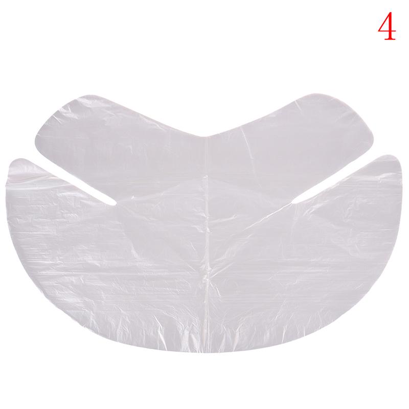 

100шт Pe Flm Уход за кожей Полнолицевая очищающая маска Бумага Одноразовая пластиковая бумага as the picture