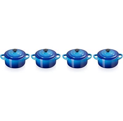 Mini Cocottes Le Creuset, Azure, 4 Pieces (79212102200100)