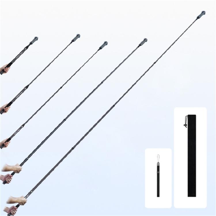 300cm Invisible Selfie Stick Carbon Fiber High Stability Extension Rod with 1/4 Screw Mount for Action Camera Use