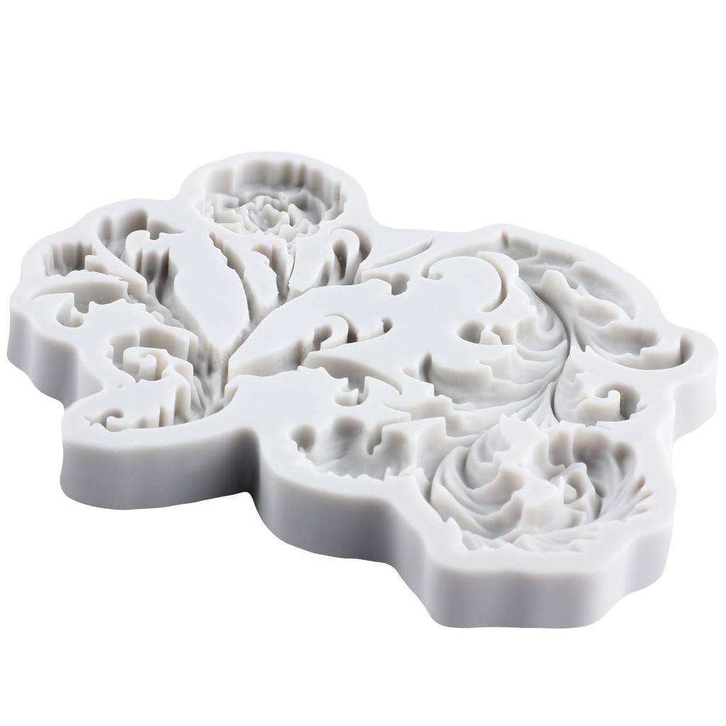 Baroque Silicone Mold Leaf Vine Fondant Molds Cake Decorating Tools Theme Cake Dessert Decorated Chocolate Candy Mold