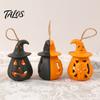12 Pcs Halloween LED Pumpkin Lantern, Spooky Hanging Lighted Pumpkin Light with Witch Hat for Indoor Outdoor Home Party Decor