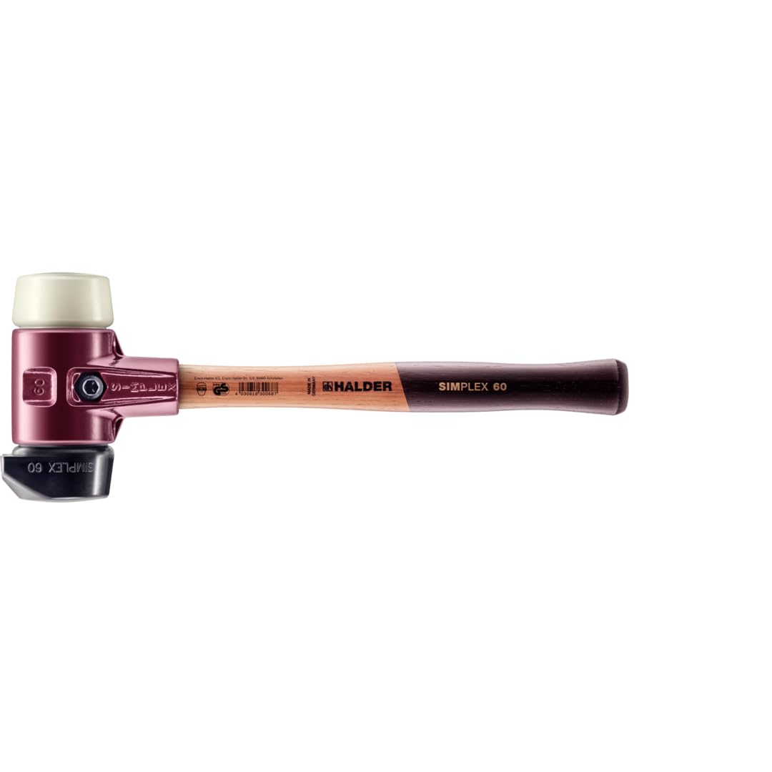 

HALDE Simplex nylon rubber composite diameter Hammer, (white) (black), 60, self-supporting, 3028.260