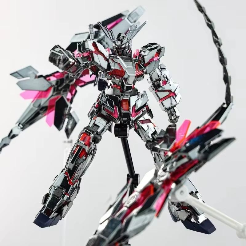 Sell Hg 1144 1Xd Unicorn Rx-0 Destory Model Electroplated Dark Steel Black Phoenix Assembly Model Kit Mech Action In Stock