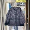 Down Jacket Women's Short Models, New Models In Autumn and Winter, Light and Contrasting Colors, Small Rhombus Edge, Garden Collar, Sweet Coat Tide