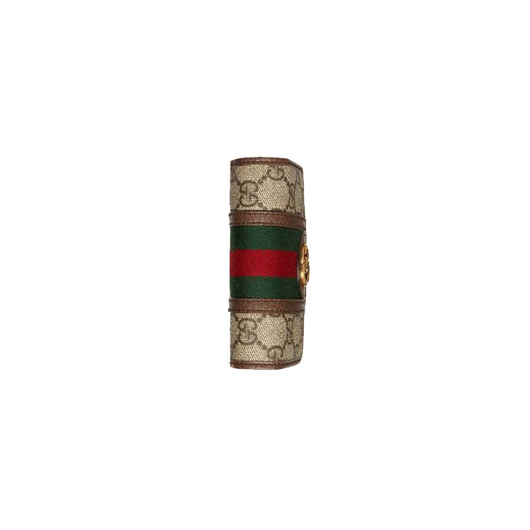 Gucci Ophidia Logo Stripe Web Canvas And Leather Phone Bag Unisex Shoulder Bag Ebony 625757-96IWT-8745