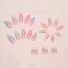 Colorful Plastic Artificial Nail 24Count French Tip Design Multipurpose For Office Event And Social Gatherings