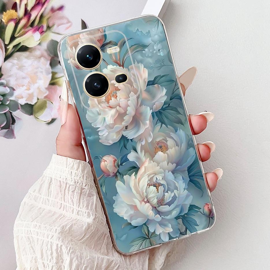 For Vivo V25 5G Case Vivo V25e V2201 Cute Cat Lion King Painted Cover Soft Silicone Phone Case For Vivo V25e V 25 VivoV25 Fundas