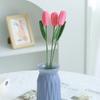 Hand-woven Knitted Tulips Flower Crochet Flowers Fake Flower Plants  Desktop Ornament