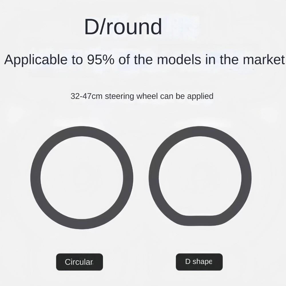 Texture Steering Wheel Cover Non-Slip Car Decorative Car Steering Wheel Protector  Fit 38-42CM