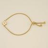 Stainless Steel Shell Clover Letter Bracelet Unique Design Fashionable Wrist Jewelry for Women