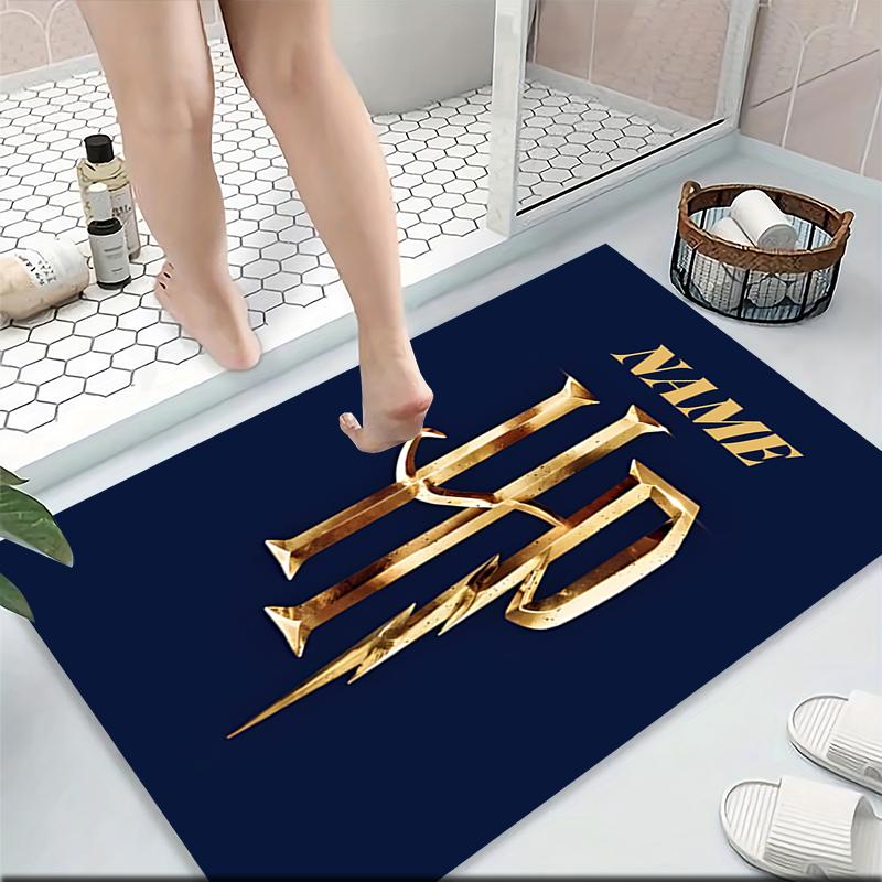 Custom Name Gryffindor Pride Fire Carpet Rug Customizable Soft Washable Anti-Slip Home Living Room Sofa Mats Personalized Rug. 090985