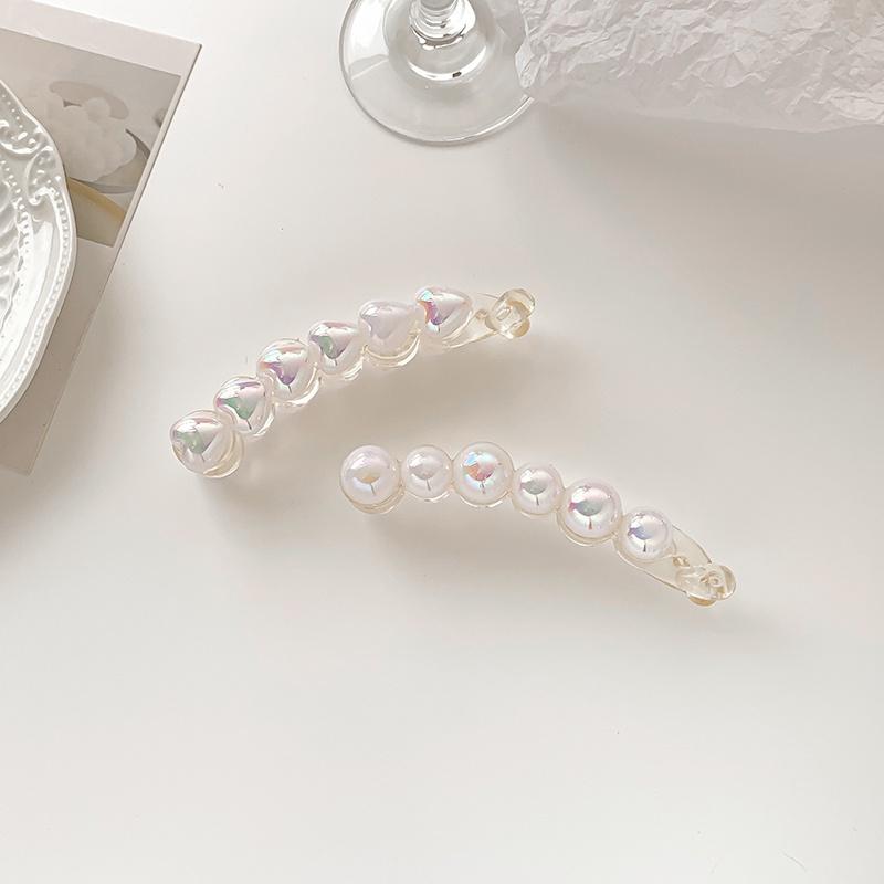 Korean Version of Opal Love Straight Ponytail Hairpin Korean Version of Sweet Hair Accessories