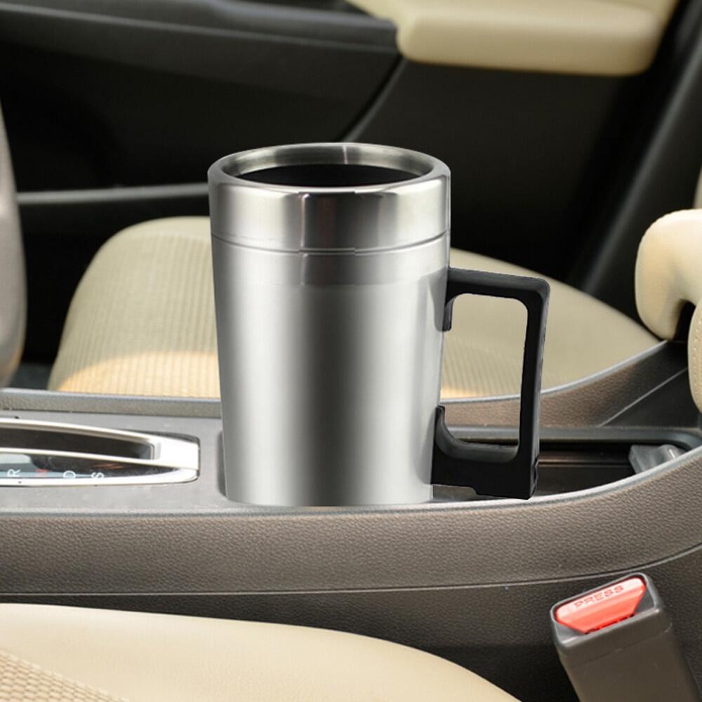Car Heating Cup 12/24V Water Heater Kettle Electric Coffee Tea Boiling Heated Mug Water Travel Kettle For Car