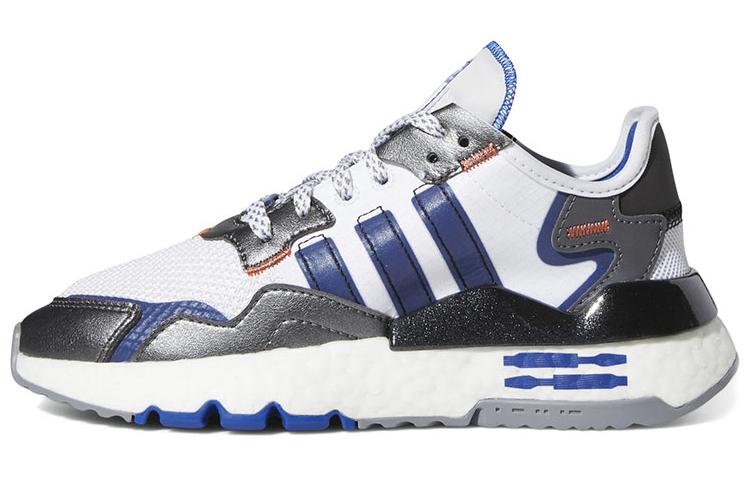 

STAR WARS x Adidas Originals Nite Jogger J Leather Abrasion Resistant Low top Sports Casual Shoes Blue White FV8041 36.5