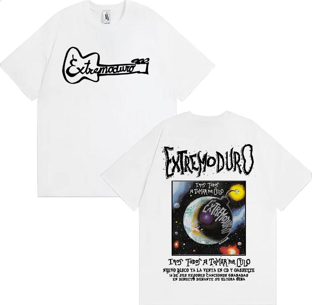 Rock Band EXTREMODURO Tour 2025 Merch T-shirts Men's Clothing Hip Hop Street Style T Shirt Male Casual Cozy High Quality T-shirt