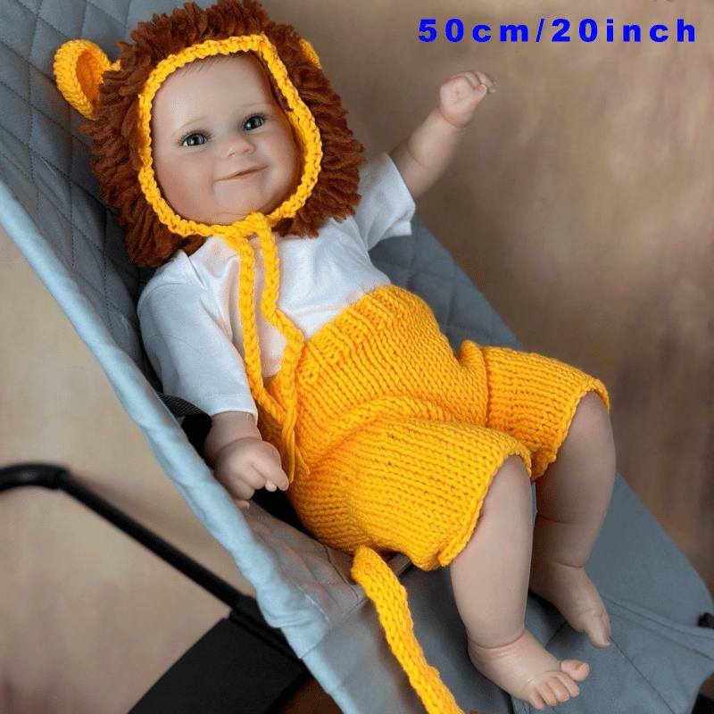 

BZDOLL Two Versons 50cm/60cm Maddie Baby Reborn Doll with Blood Vessels and 3D-Paint Skin, Realistic Soft Vinyl Newborn Babies Girl Toy Gift 50cm/20inch