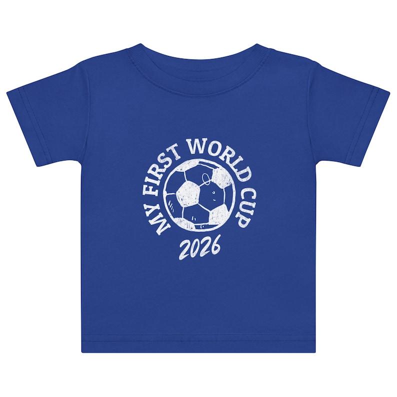 My First World Cup Baby Jersey Short Sleeve T-Shirt | World Cup Soccer Futbol Baby Tee S