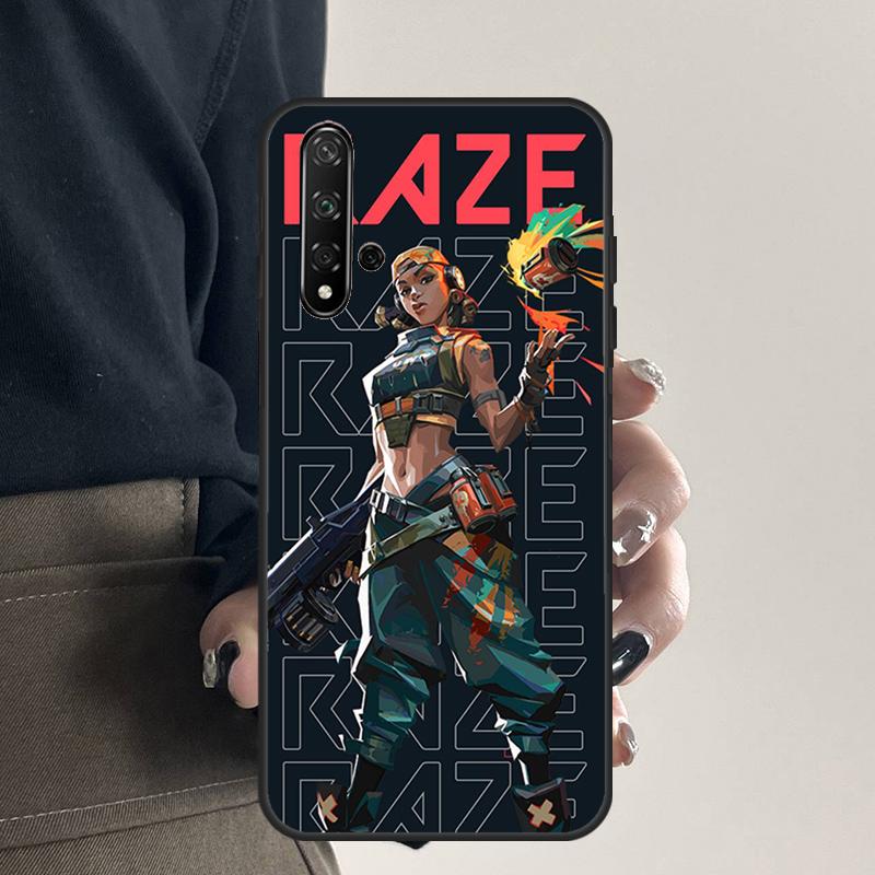 Raze Valorant For Huawei Nova 12i 12s 7i 8i 11i 9 10 SE Y91 Y90 Y60 Y70 Y72 Y61 P30 P40 Lite P60 Pro Case
