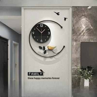 Neue Chinesische Wanduhr Licht Luxus Einfache Uhren Wohnzimmer Nordic Kreative Uhr Wand Stille reloj de pared Hause Dekoration