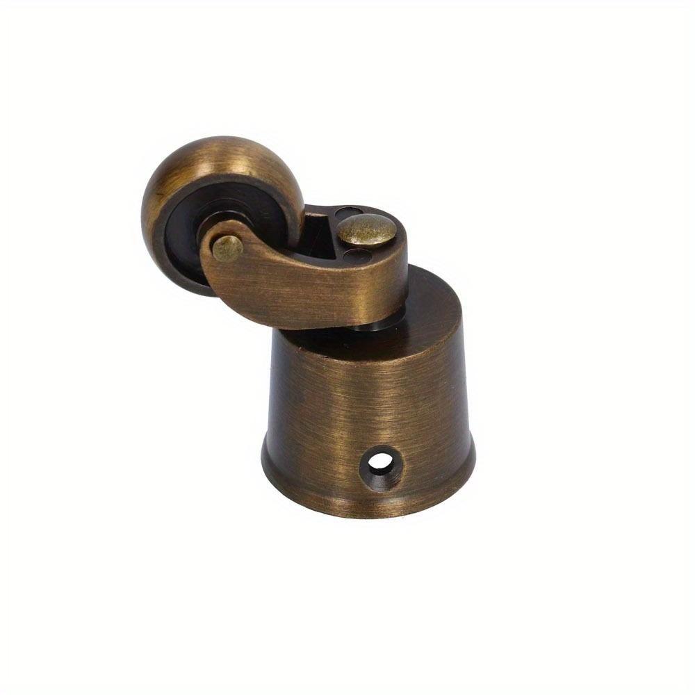 4Pcs Wear Resistant Round Cup Caster Sturdy Matte Stable Furniture Wheel Silent Brushed Antique Caster Cabinet Piano Table Chair