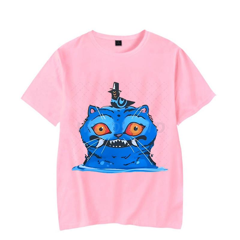 Cartoon Tiger KPop Demon Hunters Shirt Graphic Print T-shirts Women Men Short Sleeve Crewneck Tops Funny Korean Ulzzang Tshirts