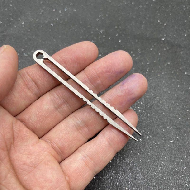 Ti Alloy Precised Tweezers For Outdoor Survival Camping Gaming Accessories Every Day Carry Essential Tool