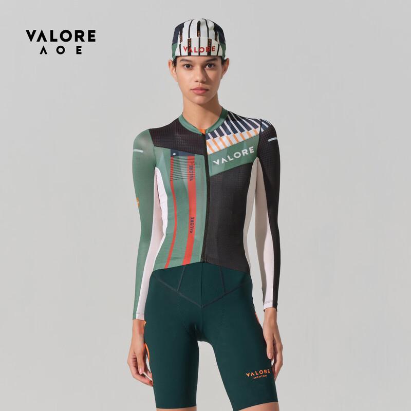 VALORE AOEAOE Women s Retro Art Design Long-Sleeve Cycling Jersey S
