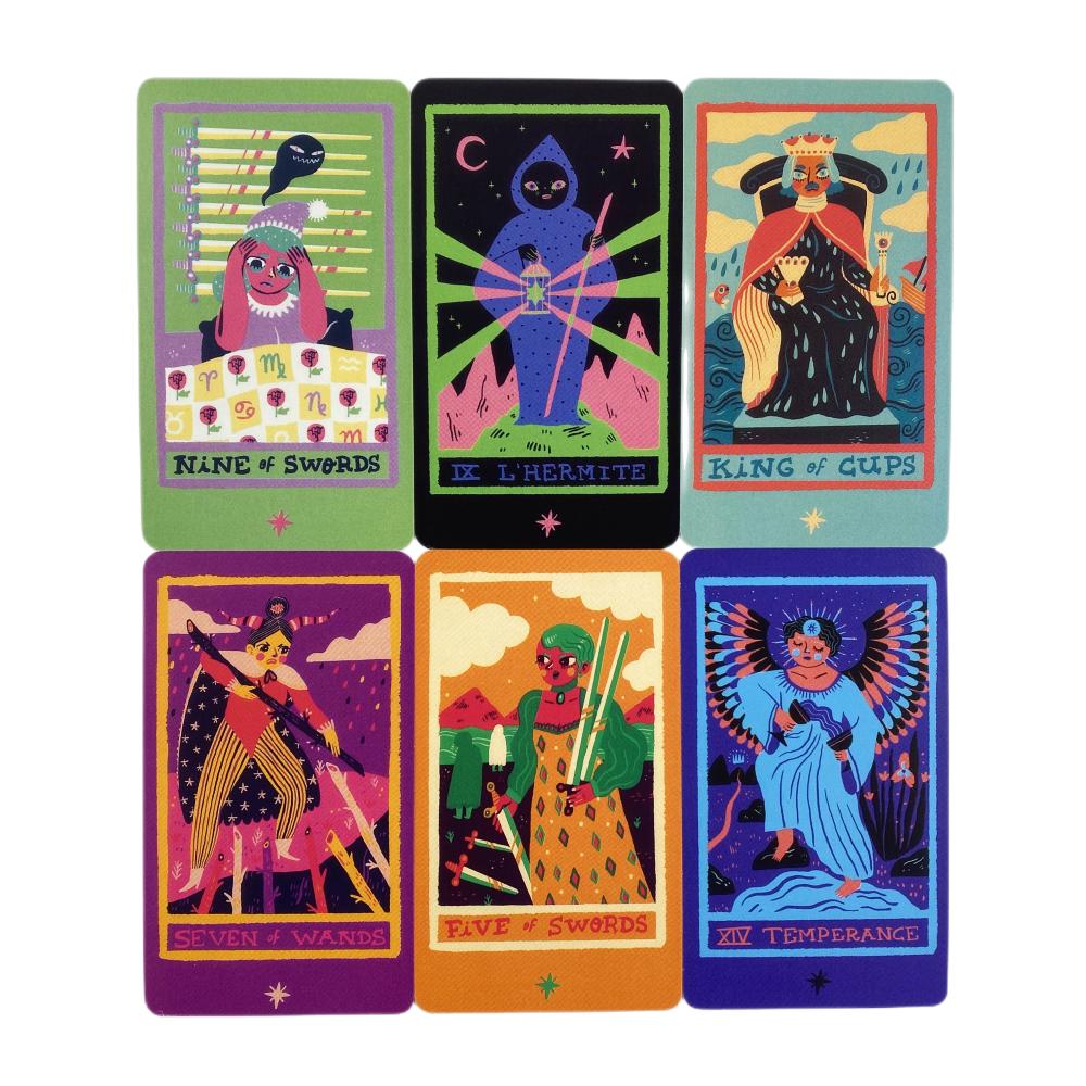 Rainbow Tarot Cards Oracle English Visions Divination Edition Borad Playing Games Props