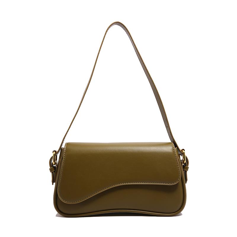 

Women s Trendy 2026 Crossbody Bag - Solid Color, Wide Strap, Underarm and Shoulder Bag. зелений