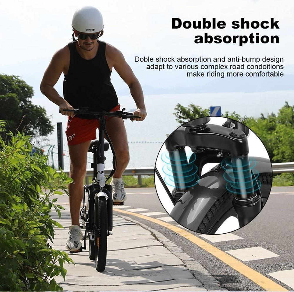 PVY Z20 Pro elektrokolo 500W motor s nábojem 25 km/h Max. rychlost 10,4 Ah Vyjímatelná baterie Dojezd 80-100 km LCD displej – šedý