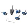 Blue T-shaped 1/4" Handle Rabbet Router Bit Durable Grooving Tool  Woodworking