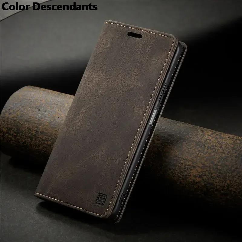 

Кожаный чехол-книжка с магнитной застежкой RFID для Samsung Galaxy A16 A15 A25 A35 A55 A14 A24 A34 A54 A 04 S A13 A23 A33 A53 A73 Чехол-кошелек Samsung A16 4G коричневый