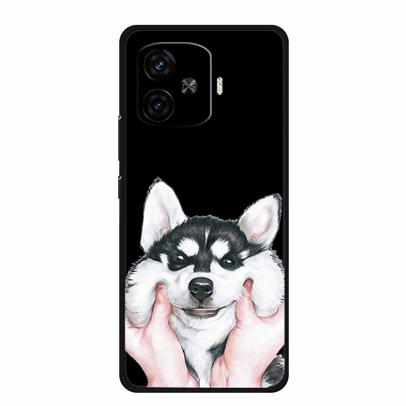 Black Silicone Case For Vivo iQOO Z9 Turbo Plus Case Z 9 Turbo Coque Soft Back Cover For Vivo iQOO Z9 Turbo Phone Case Cartoon