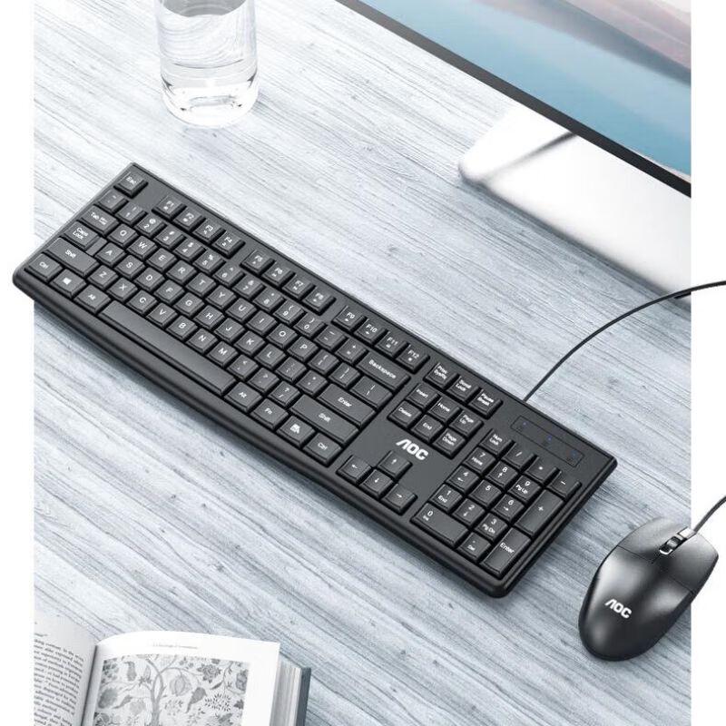 

AOCK KM151 Wired Full-Size Office Keyboard and Mouse Combo