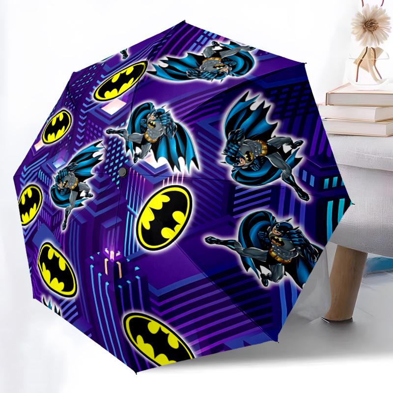 

1pc Batman Automatic Opening/Closing Folding Umbrella with 8 Ribs, Portable Sunshade Umbrella Birthday and Holidays gifts yy250105087
