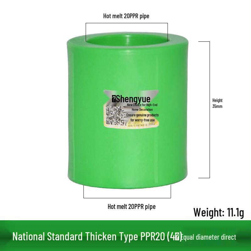 Thickened PPR 4-Point 20 Internal Thread Tee & External Thread Elbow Hot Melt Fittings