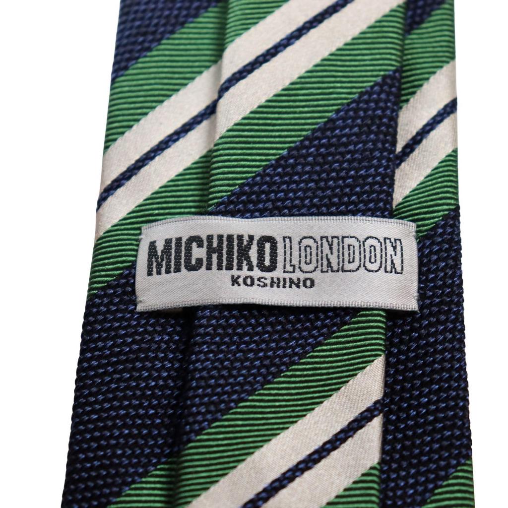 [Michiko London] Brand Necktie, Gift Box Included, Italian Fabric, Made In Japan, Striped Pattern, SilkCotton, Gift, Present, Men'sWomen's, Unisex,